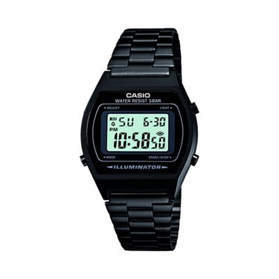 Unisex black digital dial watch b640wb-1aef